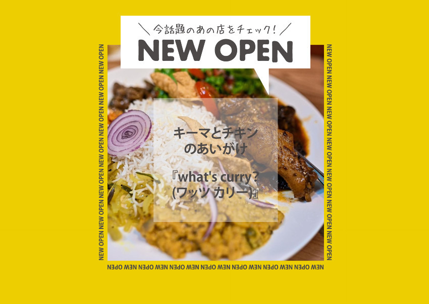【 NEW OPEN】What’s Curry?　三本松公園横にカレー屋さんオープン！